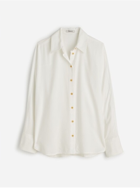 Madewell Tops - Madewell Relaxed Dolman Button-Up Shirt White Size Medium